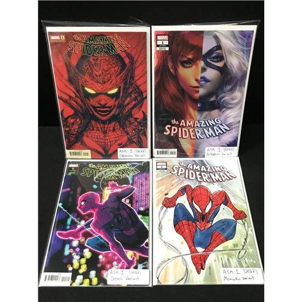 LOT OF 4 X #1 AMAZING SPIDERMAN VARIANTS - MARVEL COMICS