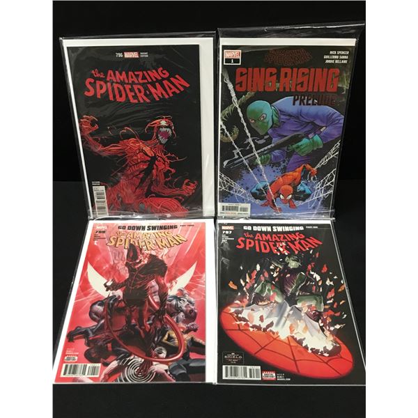LOT OF 4 THE AMAZING SPIDERMAN COMICS - MARVEL COMICS