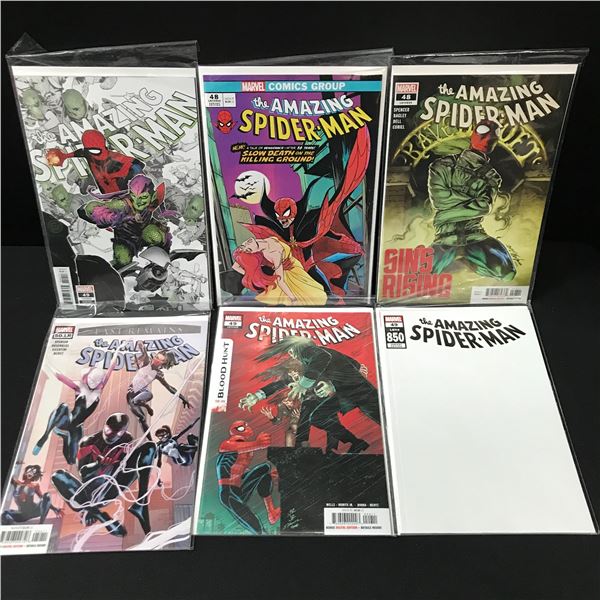 LOT OF 6 THE AMAZING SPIDERMAN COMICS - MARVEL COMICS