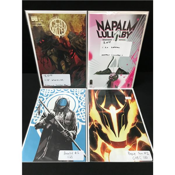 LOT OF 4 X #1 COMICS - VARIOUS TITLES AND PUBLISHERS