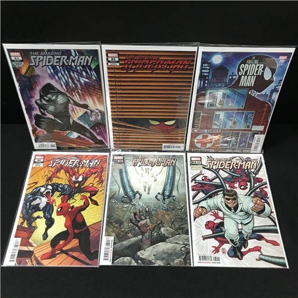 LOT OF 6 THE AMAZING SPIDERMAN COMICS - MARVEL COMICS