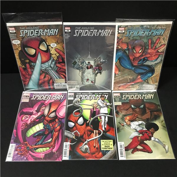 LOT OF 6 THE AMAZING SPIDERMAN COMICS - MARVEL COMICS
