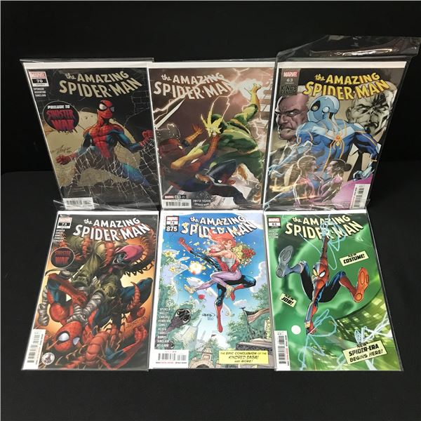 LOT OF 6 THE AMAZING SPIDERMAN COMICS - MARVEL COMICS
