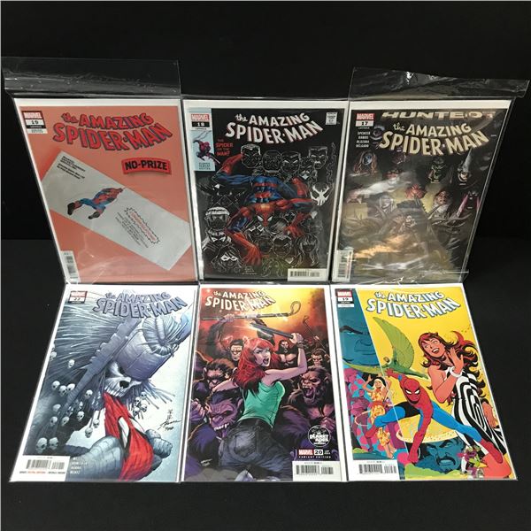 LOT OF 6 THE AMAZING SPIDERMAN COMICS - MARVEL COMICS