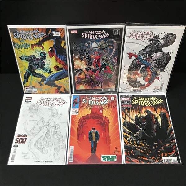LOT OF 6 THE AMAZING SPIDERMAN COMICS - MARVEL COMICS