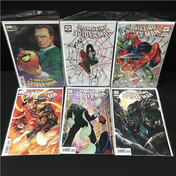LOT OF 6 THE AMAZING SPIDERMAN COMICS - MARVEL COMICS
