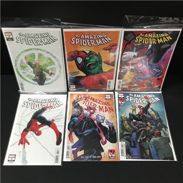 LOT OF 6 THE AMAZING SPIDERMAN COMICS - MARVEL COMICS