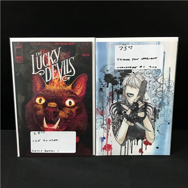 LOT OF 2 X #1 VARIANT COMICS - VARIOUS TITLES AND PUBLISHERS