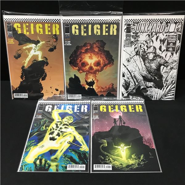 LOT OF 5 COMICS INDLUDING 4 GEIGER COMICS - IMAGE