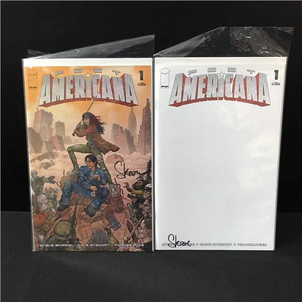 LOT OF 2 X AMERICANA #1 COMICS - IMAGE
