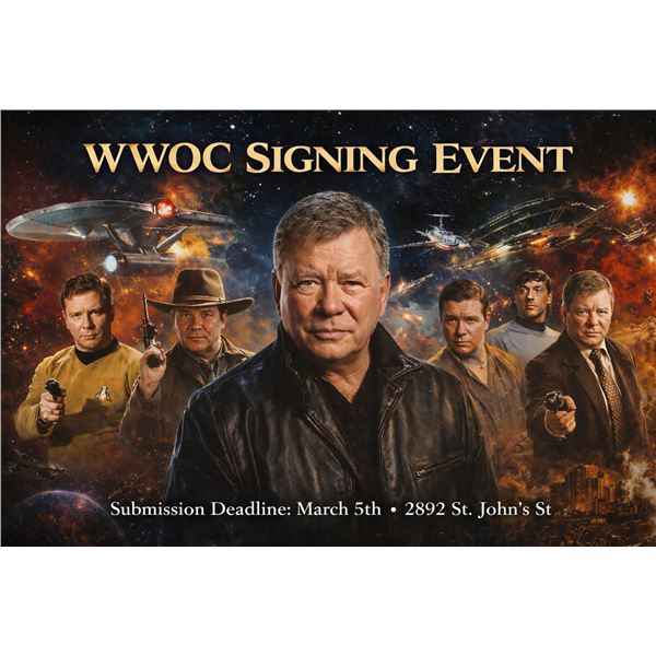 WILLAIM SHATNER SIGNING - PRE ORDER