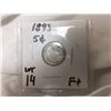 Image 1 : 1893 Canada Silver 5 Cent Coin