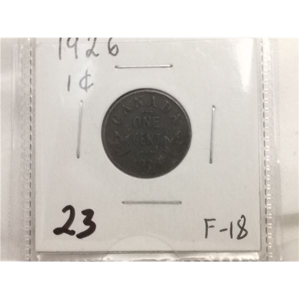 1926 Canada 1 Cent Coin