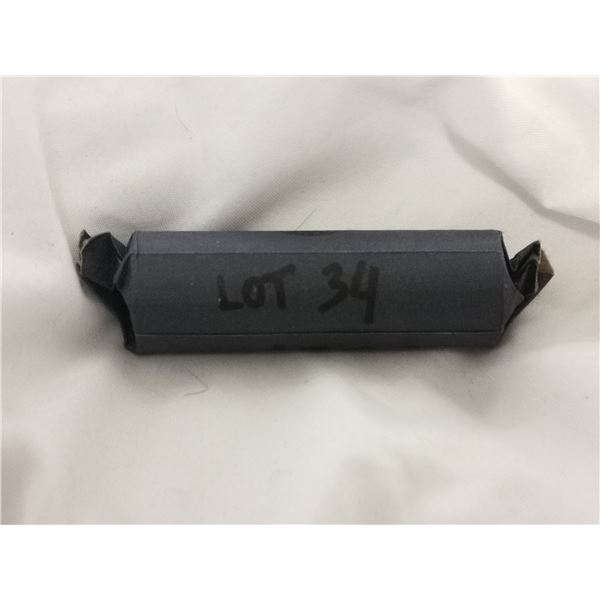 1928 Full Roll of Canada 5 cent Coins (Unverified)