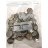 Image 1 : Bag of foreign coins around 100