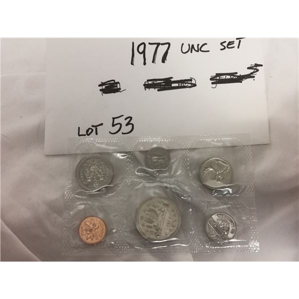 1977 unc Canadian coin set
