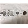 Image 1 : 3 silver foreign coins and 1800's Japan copper coin