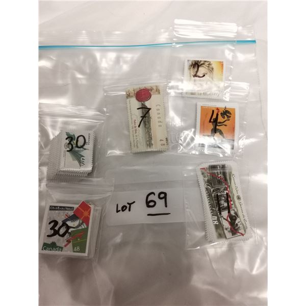 84 Canadian stamps
