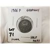 Image 1 : 1906-F Silver German Half Mark
