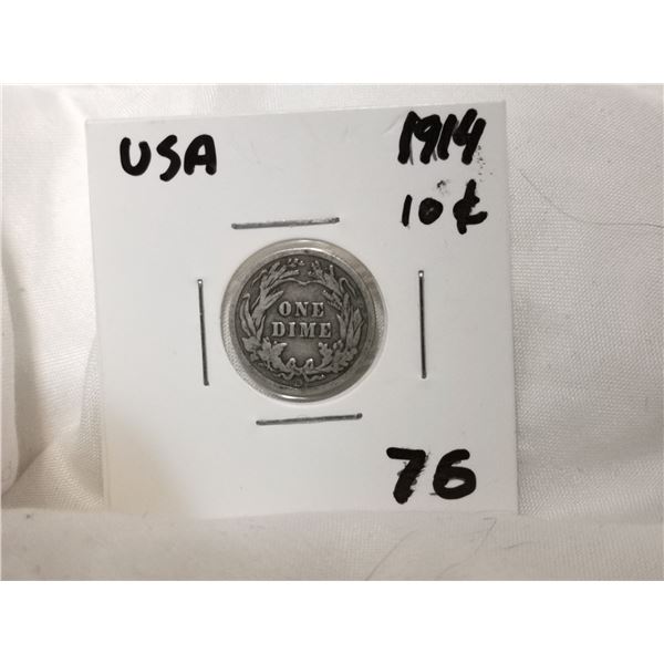 1914 U.S. Silver Dime