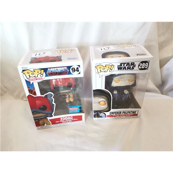 Zodac & Emperor Palpatine Funko Pop