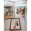 Image 1 : (3) Framed Coca Cola Original Ads