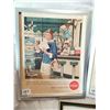 Image 2 : (3) Framed Coca Cola Original Ads