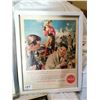 Image 3 : (3) Framed Coca Cola Original Ads