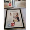 Image 4 : (3) Framed Coca Cola Original Ads