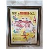 Image 1 : Monark Super Deluxe Bicycle Framed Ad