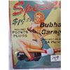 Image 2 : “Special Tune Up” Pin Up Advertising Tin Sign, 12x8”