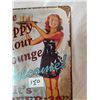 Image 2 : “Happy Lounge” Pin Up Advertising Tin Sign, 12x8”