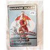 Image 1 : “Garage Rules” Pin Up Tin Sign, 12x8”