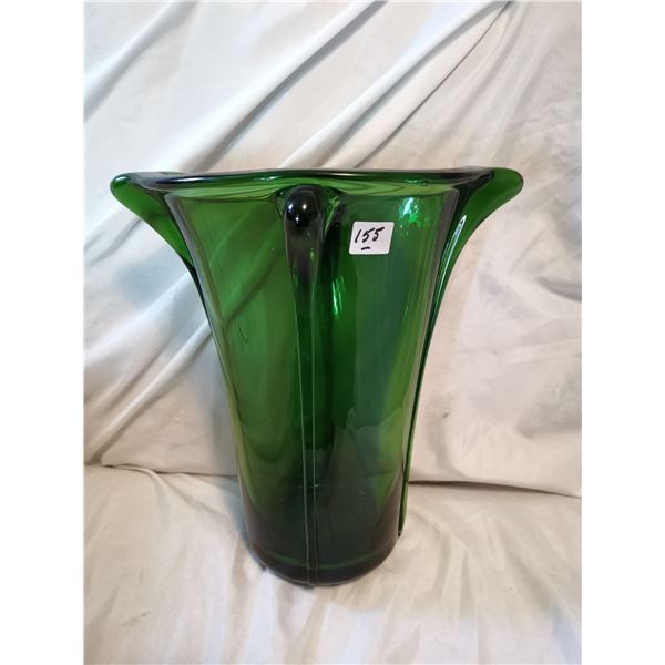 Blown Glass Designer Vase, 11.5” Tall