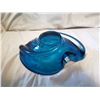 Image 5 : Chalet Blown Glass Blue Candy Dish, 9.5” L