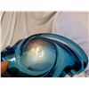 Image 6 : Chalet Blown Glass Blue Candy Dish, 9.5” L