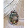Image 1 : Marbles in Fancy Glass Vase