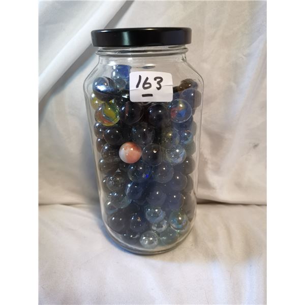 Older Marbles in Glass Jar