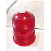 Image 4 : Old Red Glass Beacon Cover, Great Condition