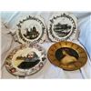 Image 1 : Old Collector Plates - Gold one is Antique Tin (Unverified)