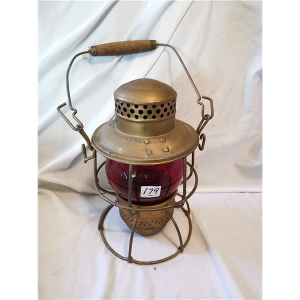 CPR Red Globe Railroad Lamp