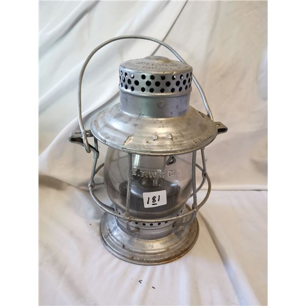 Adlake Clear Globe Railroad Lamp