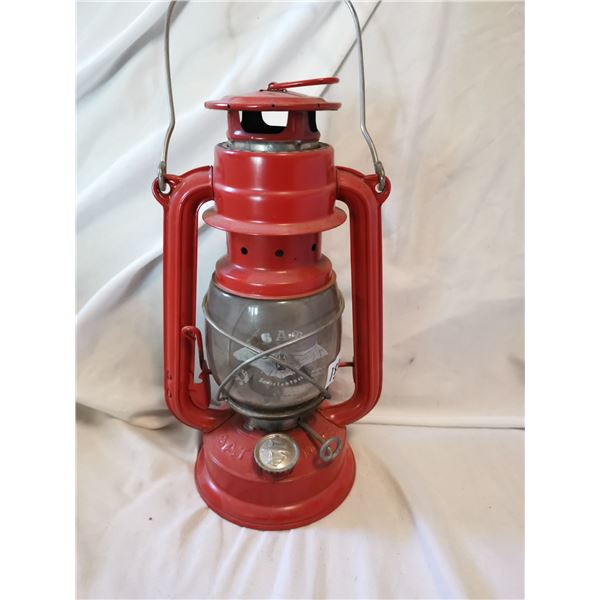 German “BAT” Logo Barn Lamp, Matching Globe