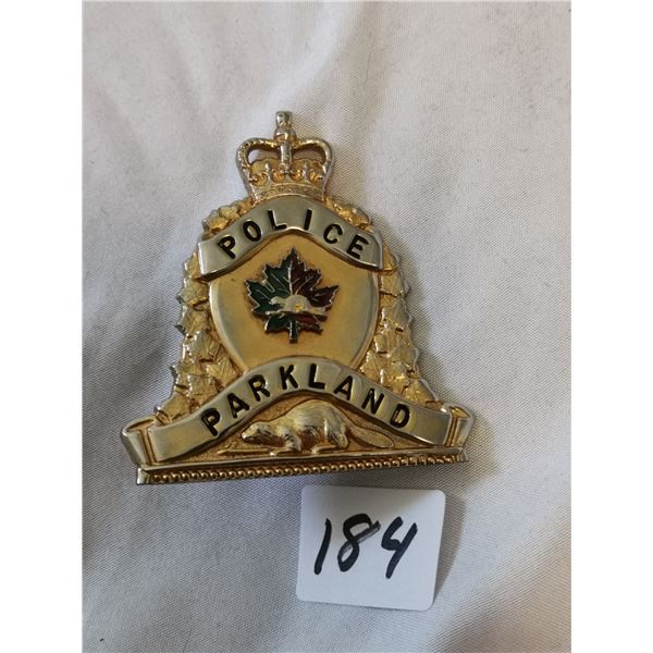 Old Parkland Police Badge (Shellbrook ?)