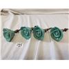 Image 1 : (4) Very Old Flower Shape Knobs