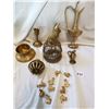 Image 1 : Lot of Assorted Brass Items. Inc. Bell, Vase, Figurines, etc.