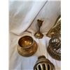 Image 4 : Lot of Assorted Brass Items. Inc. Bell, Vase, Figurines, etc.
