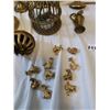 Image 6 : Lot of Assorted Brass Items. Inc. Bell, Vase, Figurines, etc.