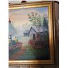 Image 2 : Large Country Side Oil Painting, E. Nesdoly.  41”x 30”