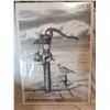Image 1 : Bernie Brown Drawing – Bird & Water Pump. 15x21”